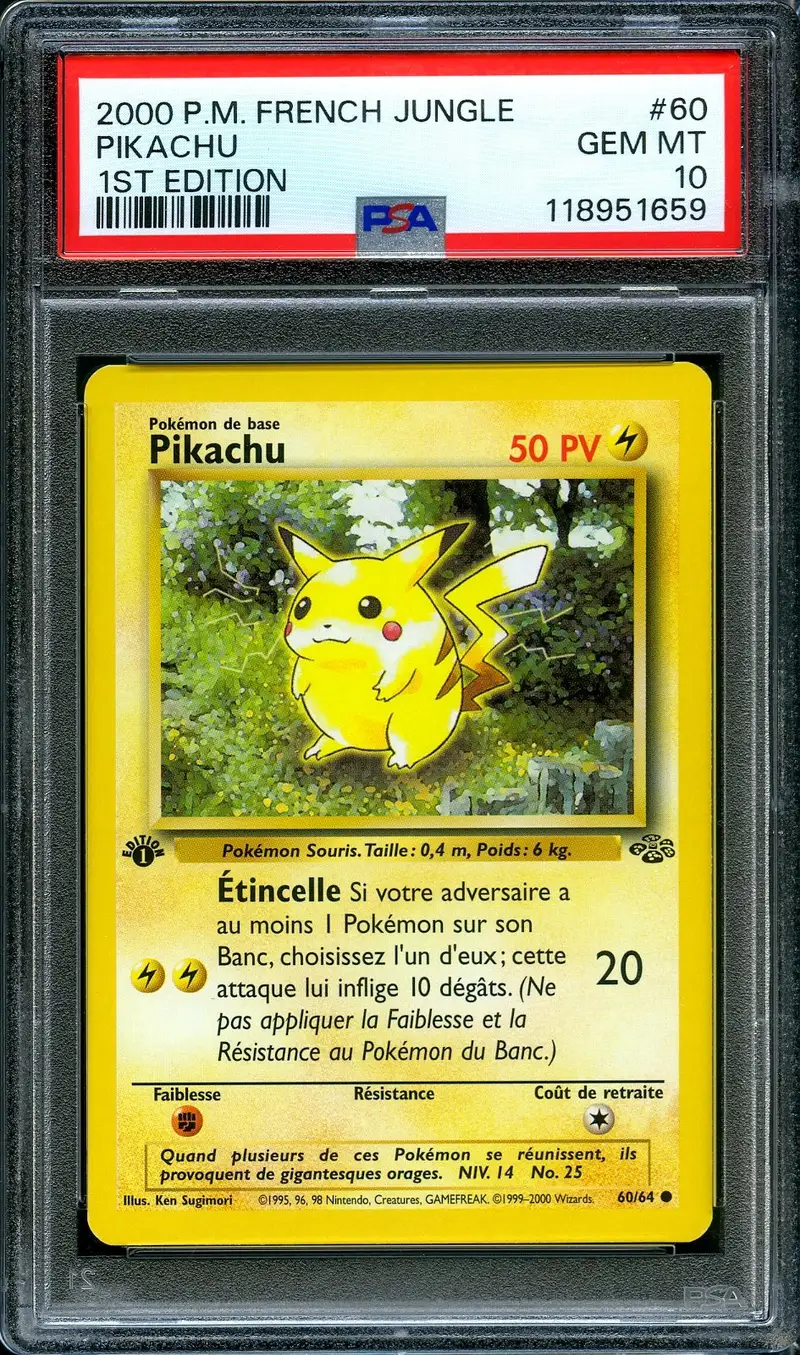 PSA 9 Pikachu