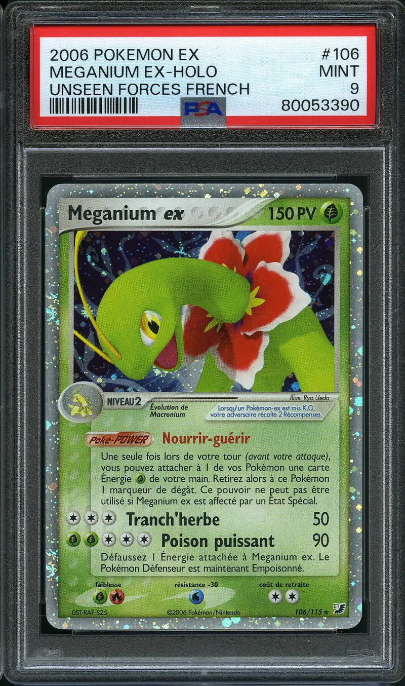 PSA 9 Meganium Ex