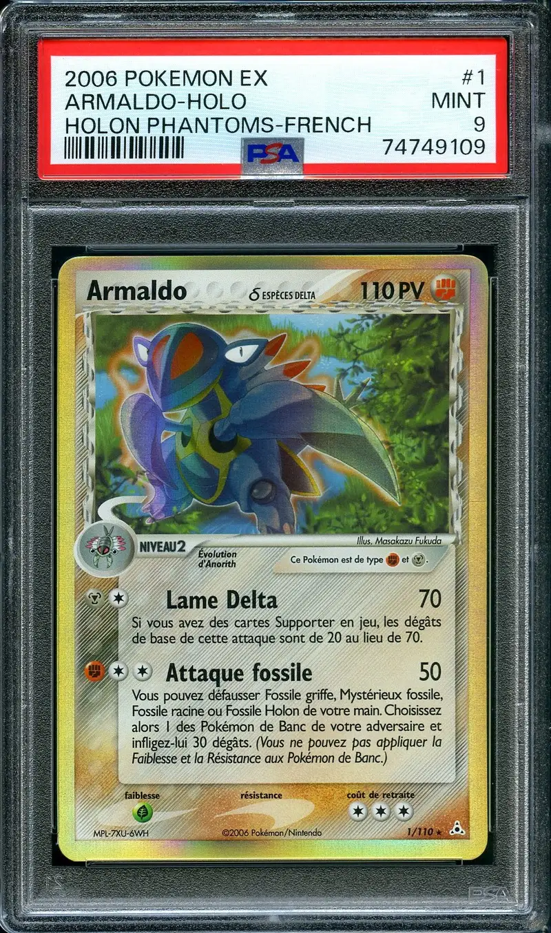 PSA 9 Armaldo Holo