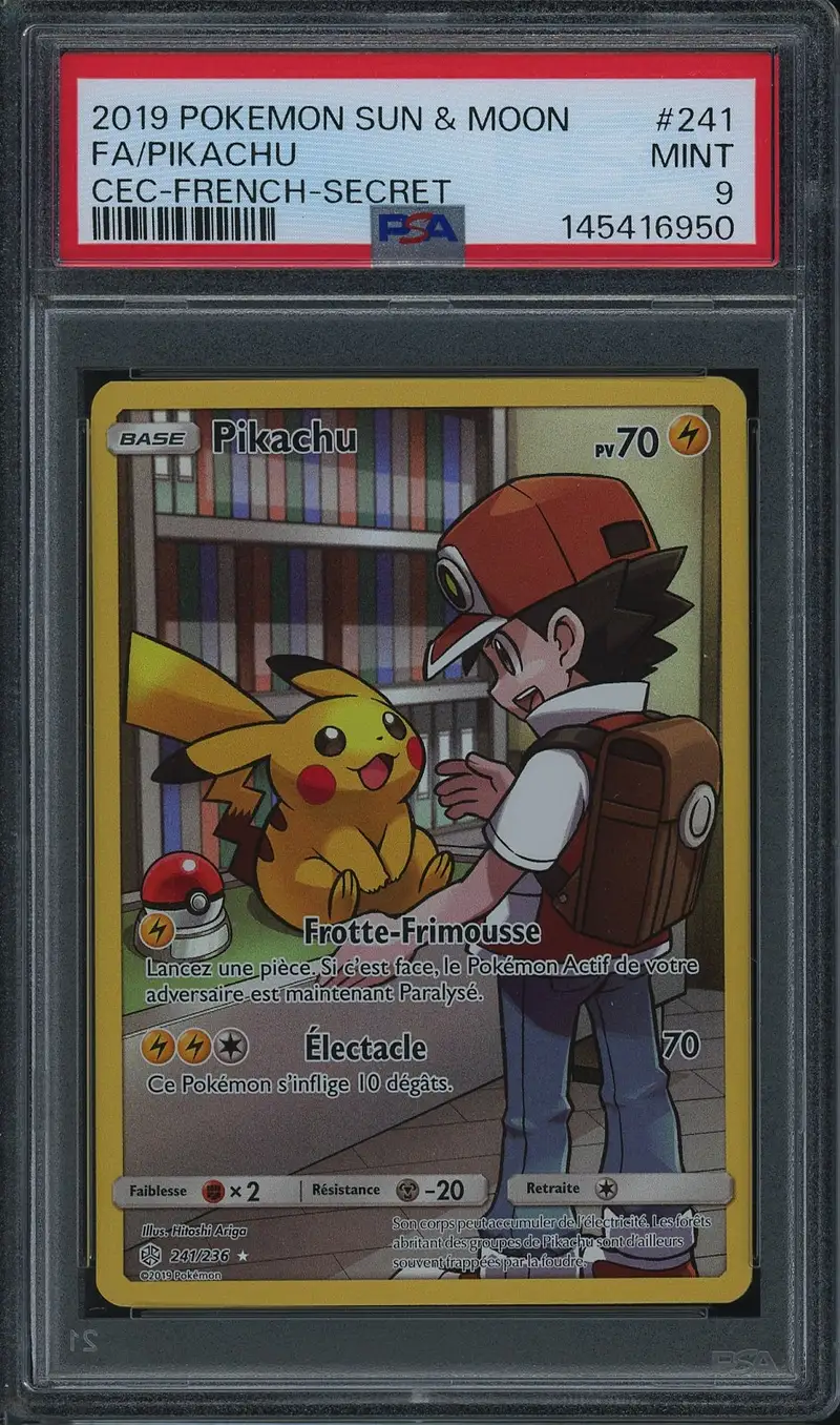 PSA 9 Pikachu