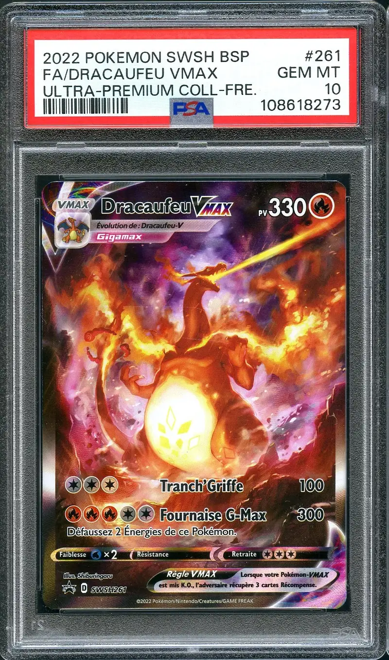 PSA 10 Dracaufeu VMax