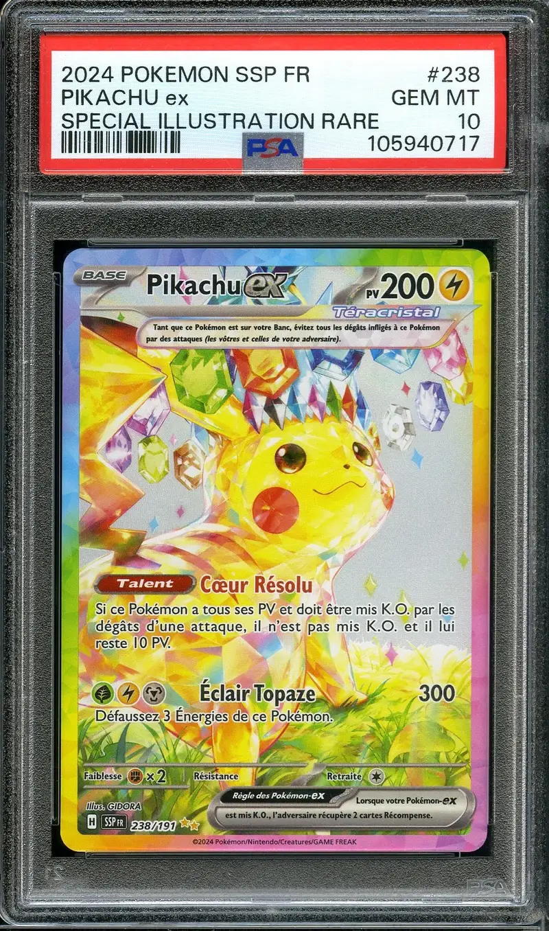 PSA 10 Pikachu Ex