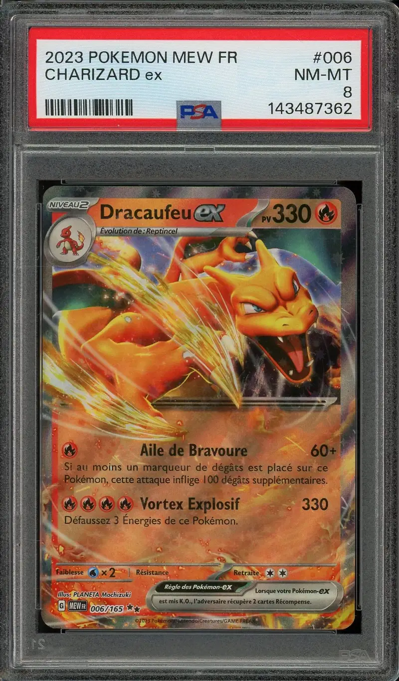 PSA 8 Dracaufeu Ex