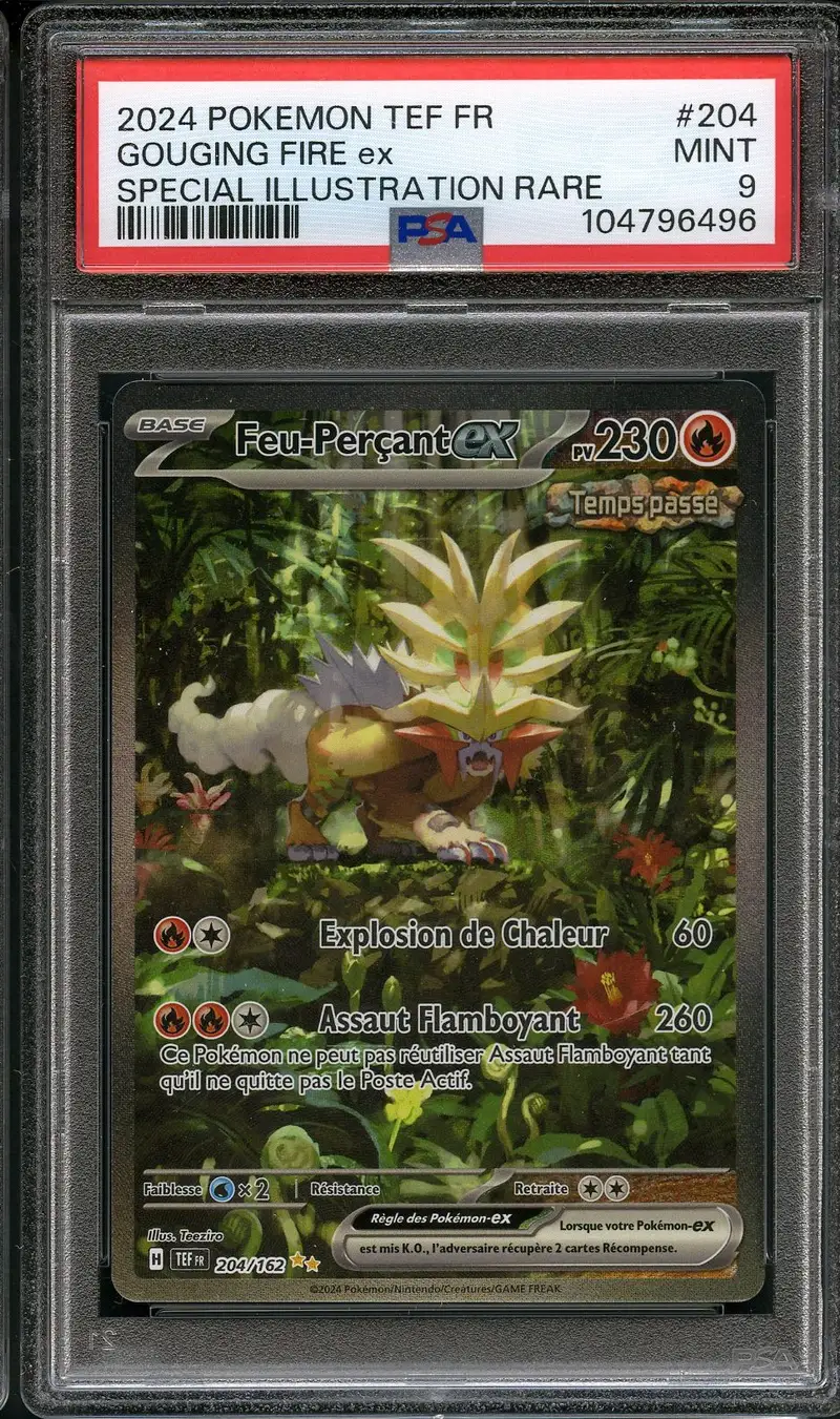 PSA 9 Feu-Perçant Ex