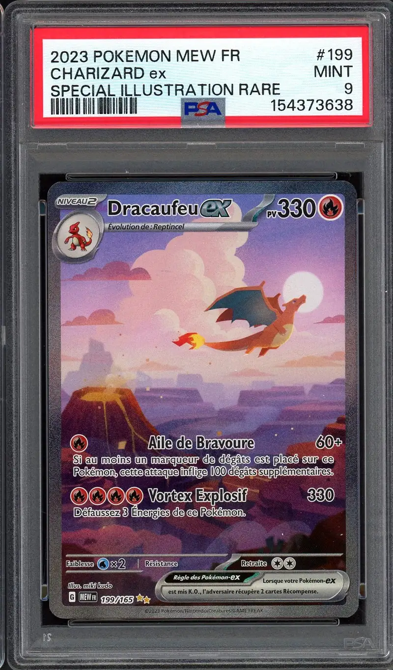 PSA 9 Dracaufeu Ex
