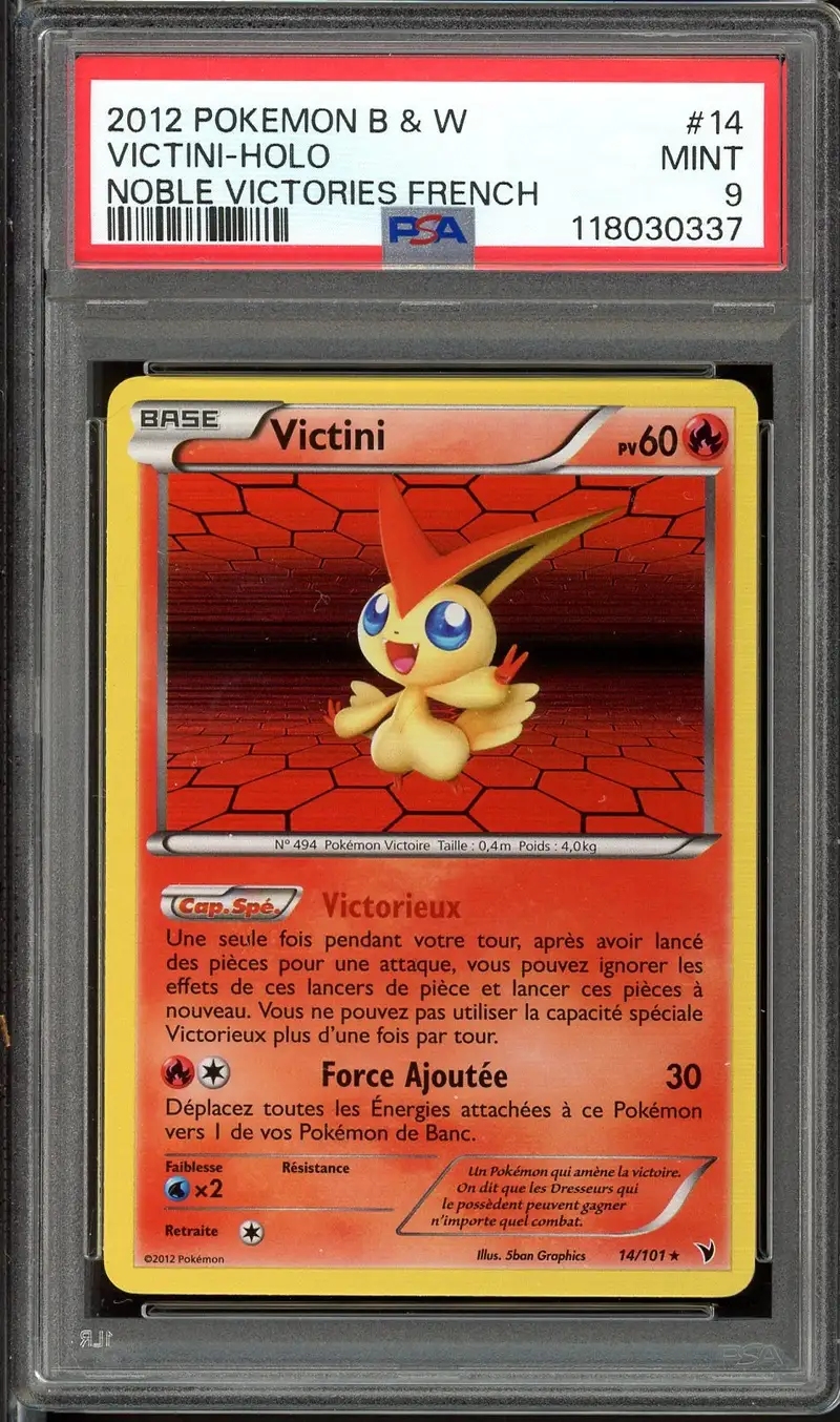 PSA 9 Victini Holo