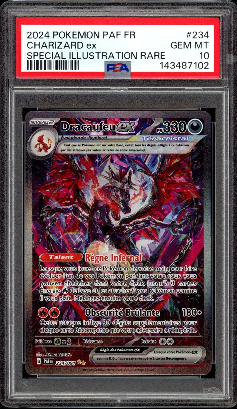 PSA 10 Dracaufeu Ex