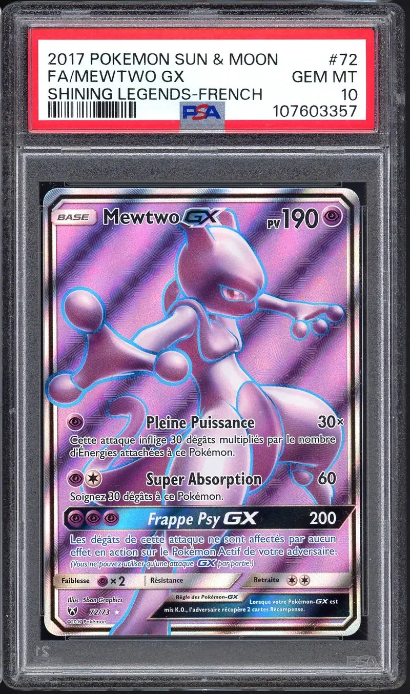 PSA 10 Mewtwo Gx