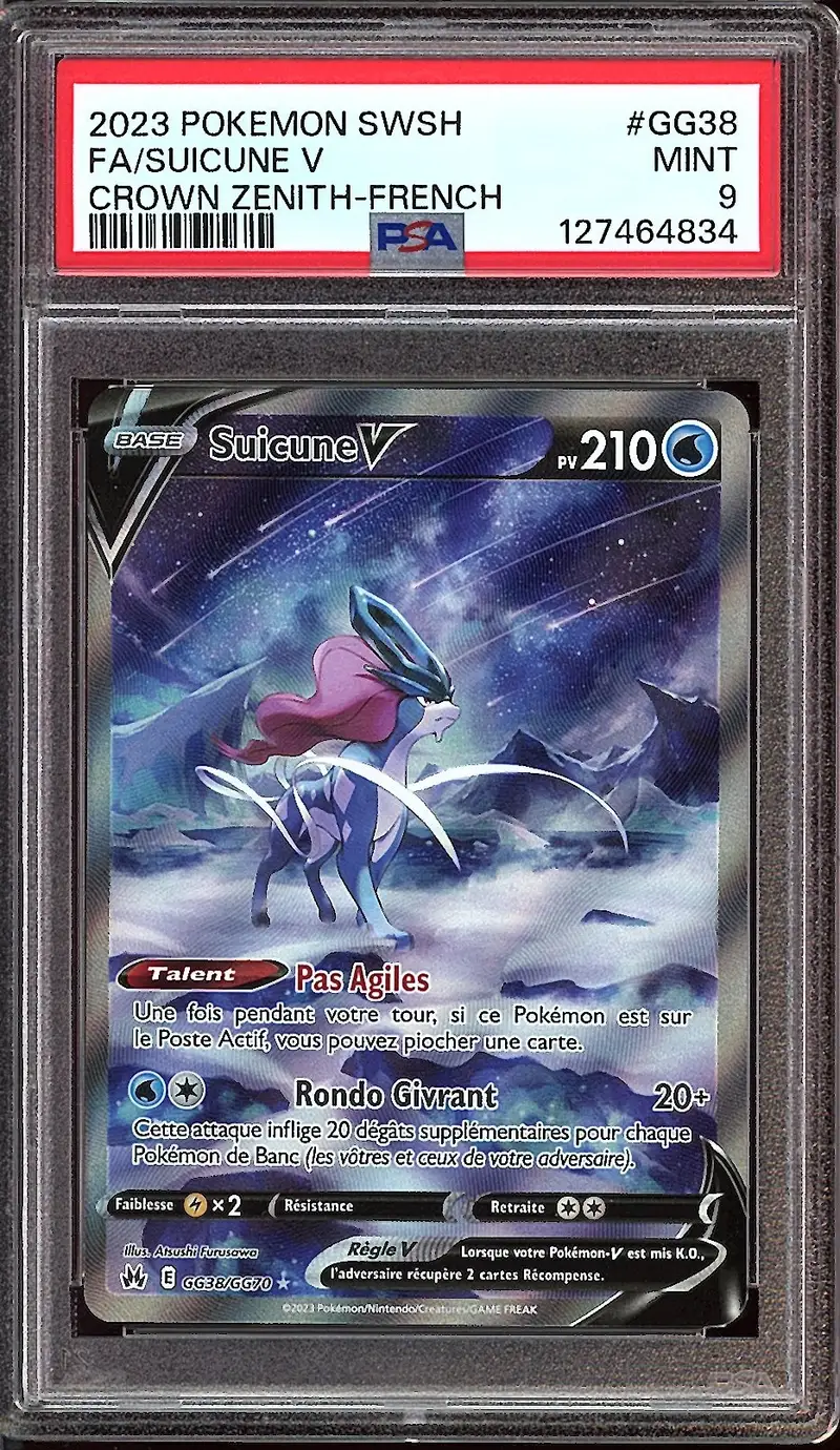 PSA 9 Suicune V