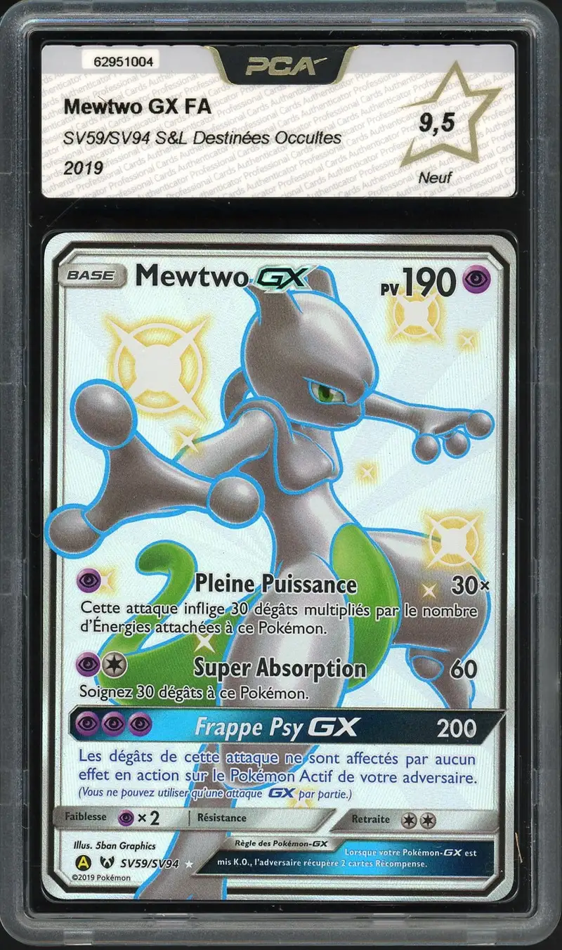 PCA 9.5 Mewtwo Gx Shiny