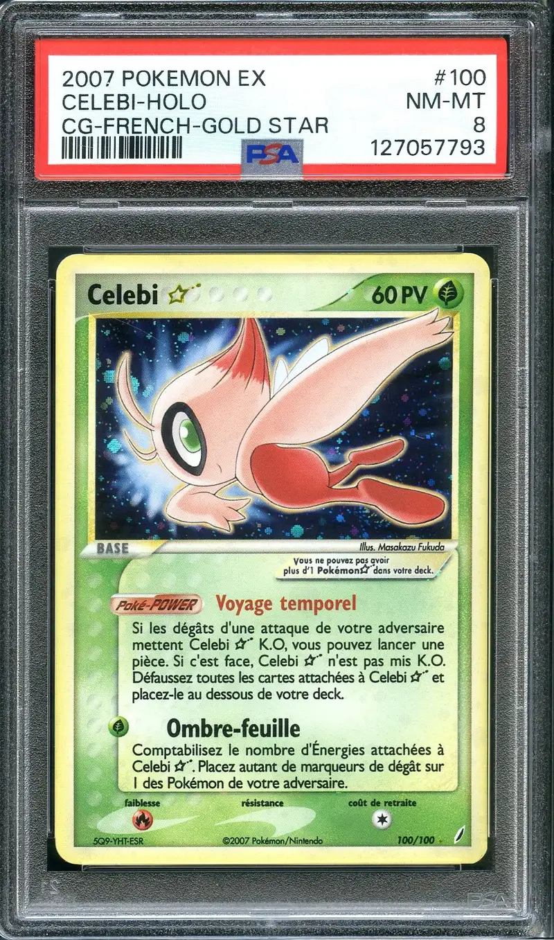 PSA 8 Celebi Gold Star