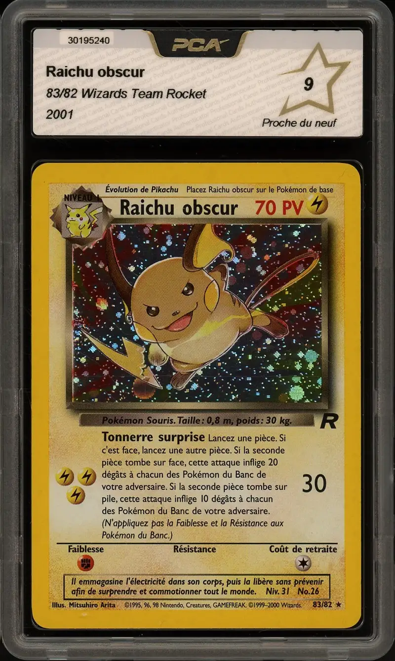 PCA 9 Raichu Obscur Holo