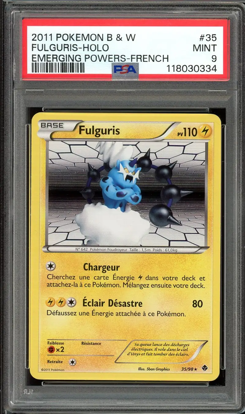 PSA 9 Fulguris Holo