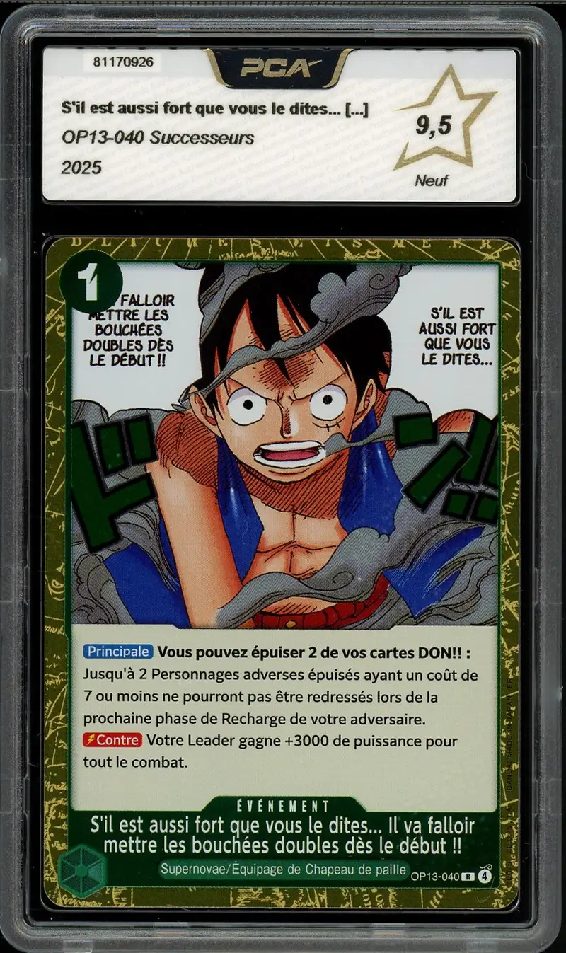 PCA 9.5 S'il est aussi fort que vous le dites...