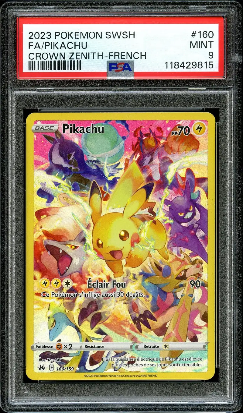 PSA 9 Pikachu