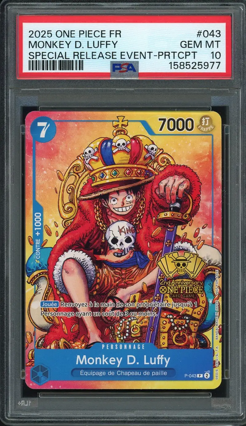 PSA 10 Monkey D. Luffy