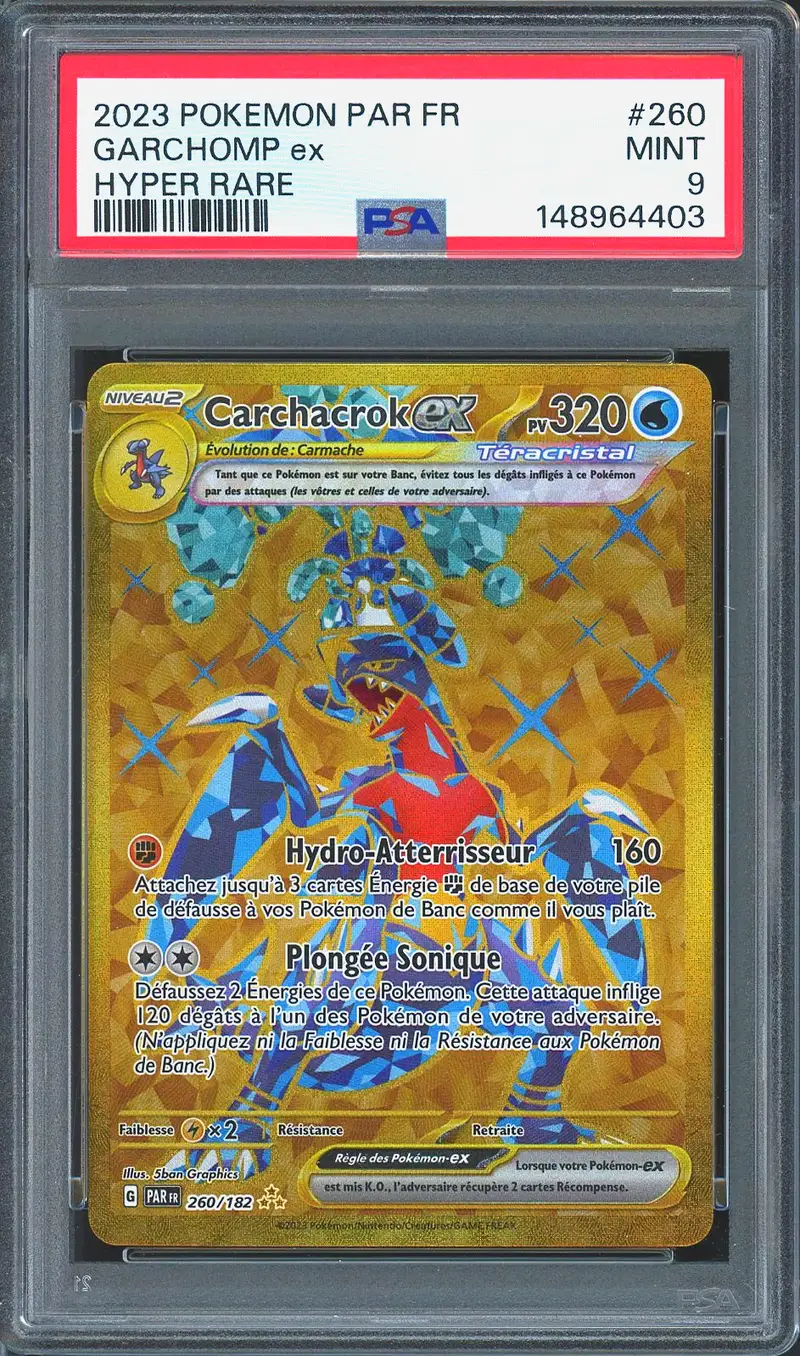 PSA 9 Carchacrok Ex Gold
