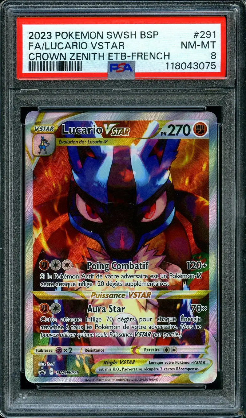 PSA 8 Lucario VStar