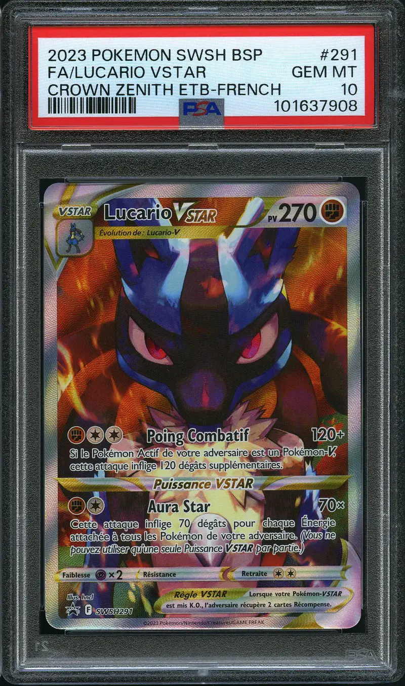 PSA 10 Lucario VStar