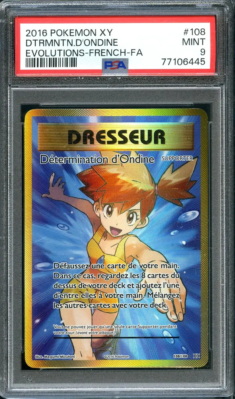 PSA 9 Détermination d'Ondine Gold