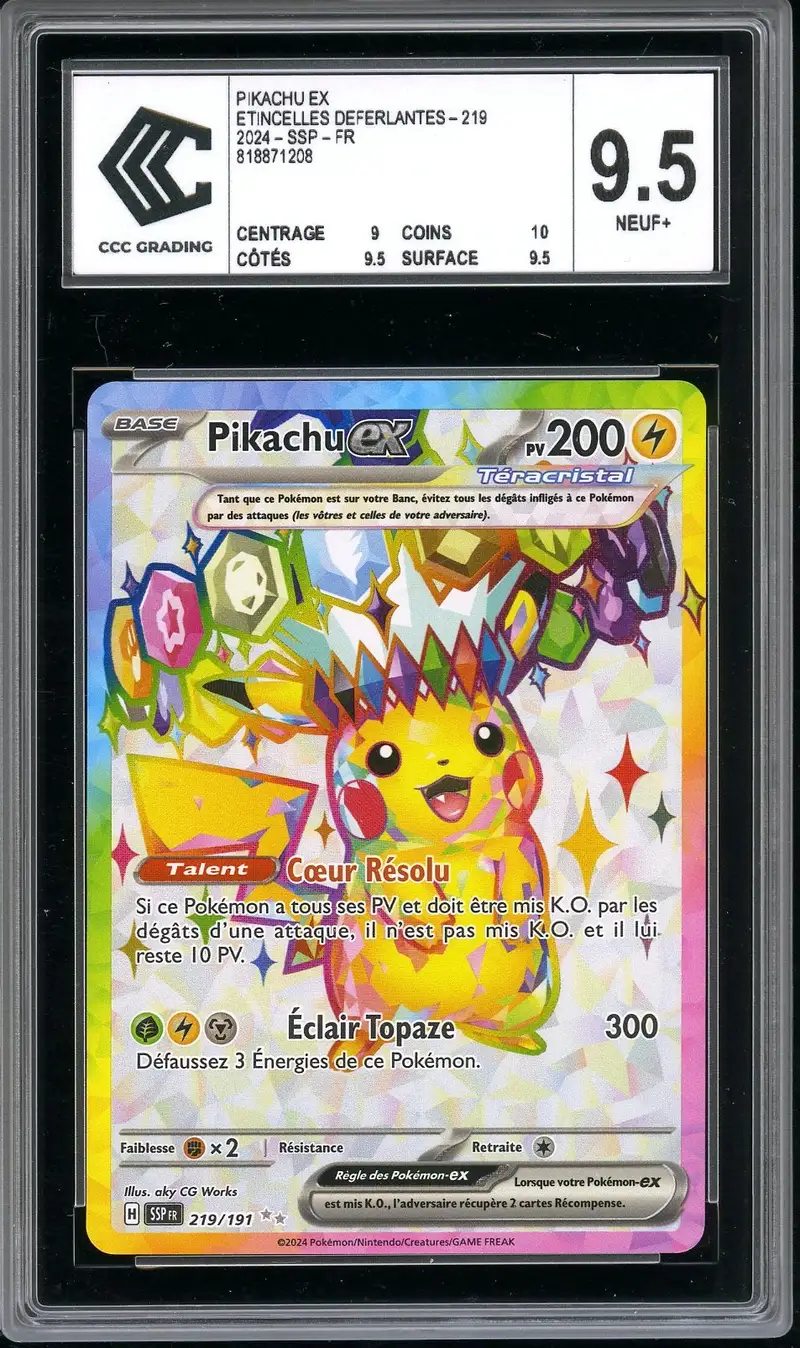 CCC 9.5 Pikachu Ex