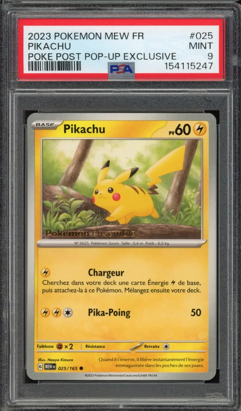 PSA 9 Pikachu