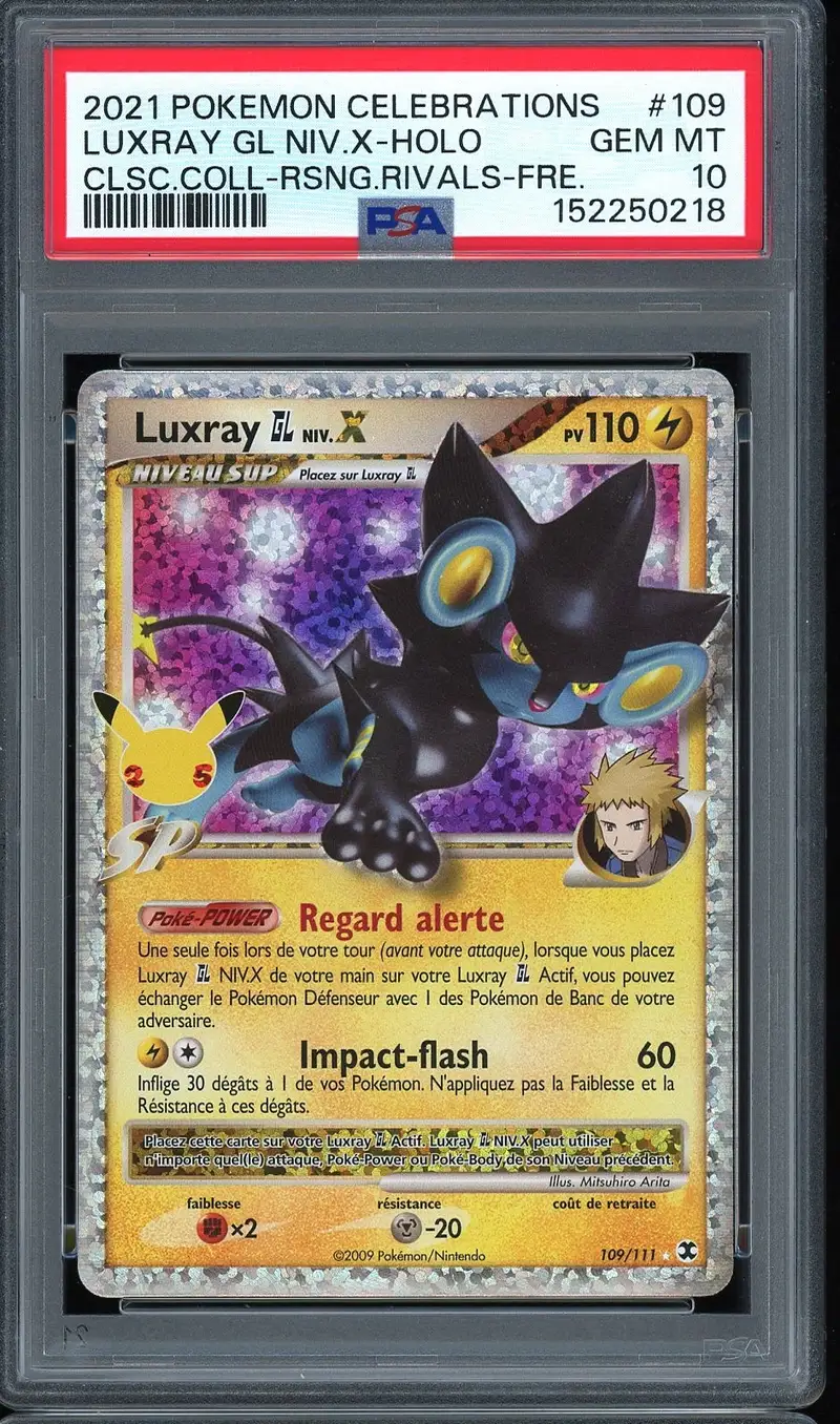 PSA 10 Luxray Niv. X