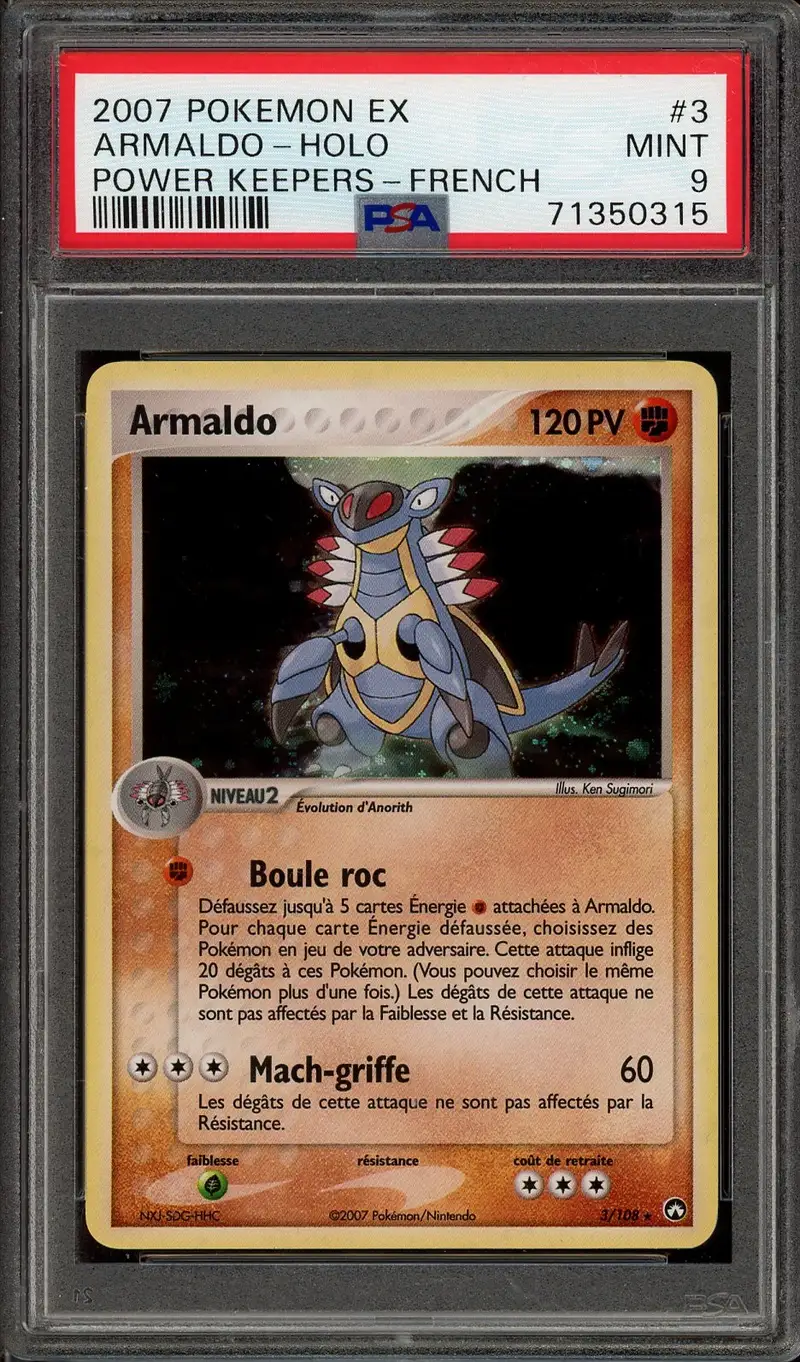 PSA 9 Armaldo Holo