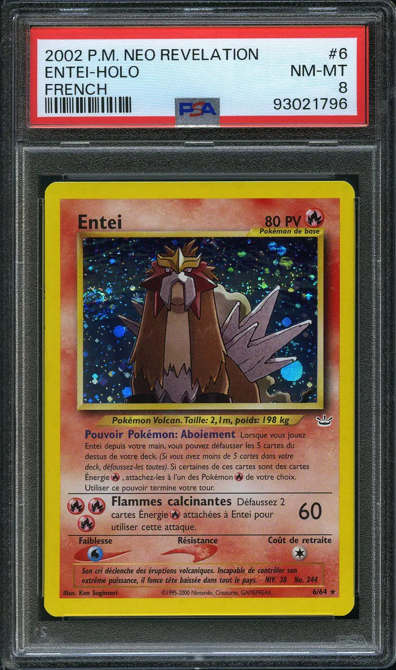 PSA 8 Entei Holo