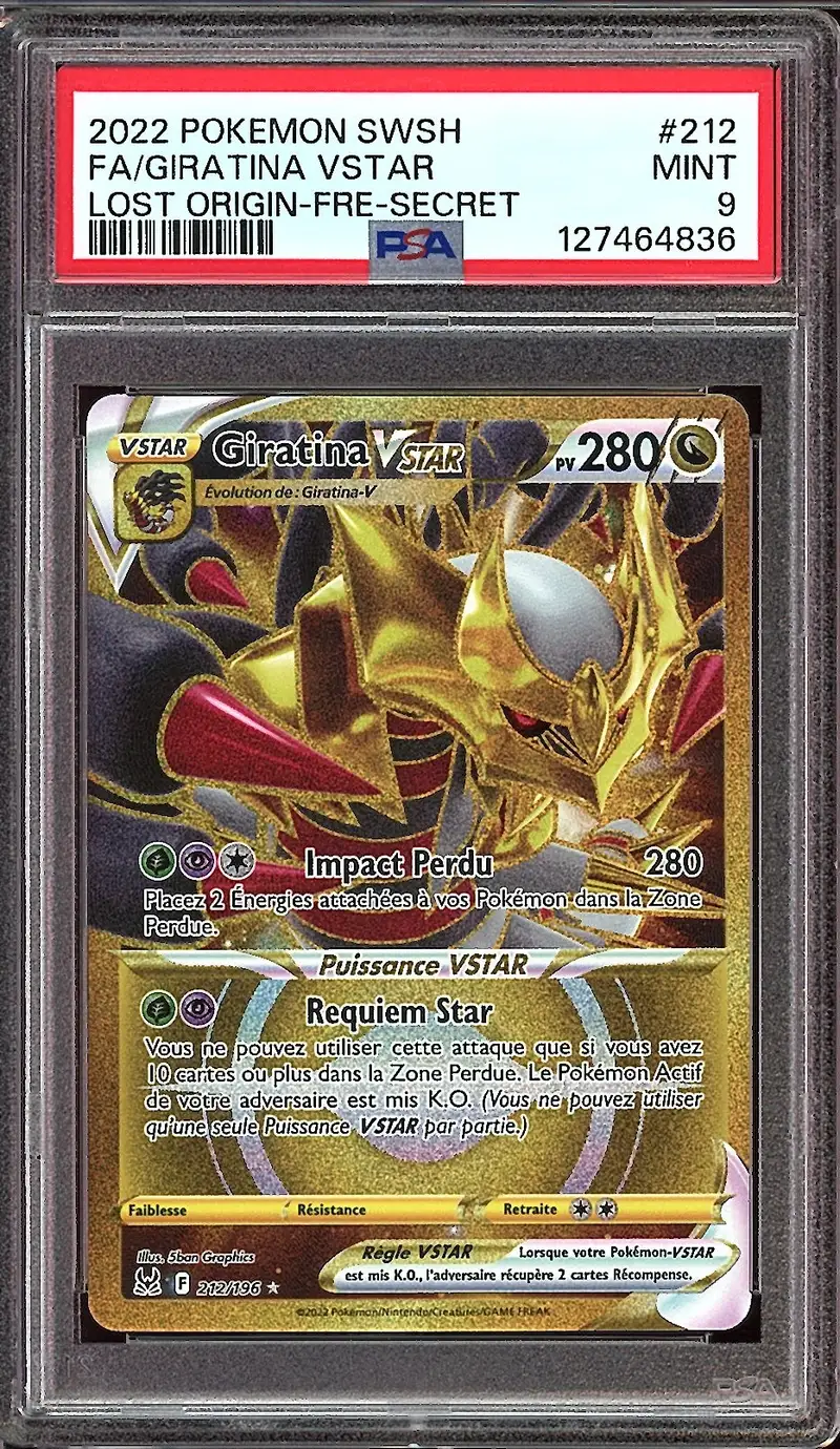 PSA 9 Giratina VStar Gold