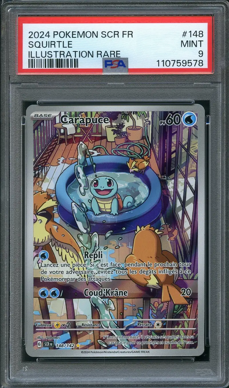 PSA 9 Carapuce
