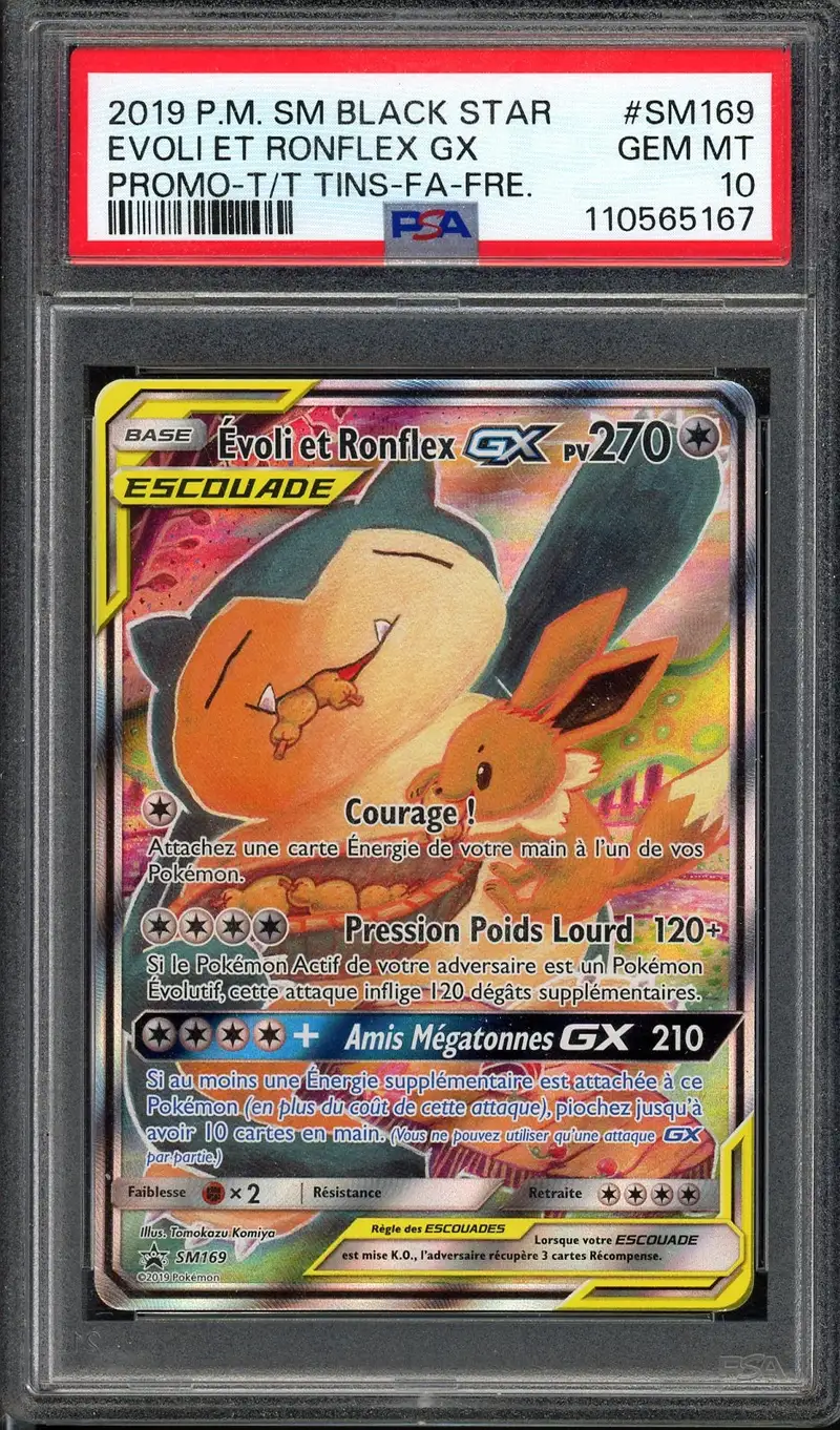 PSA 10 Evoli et Ronflex Gx
