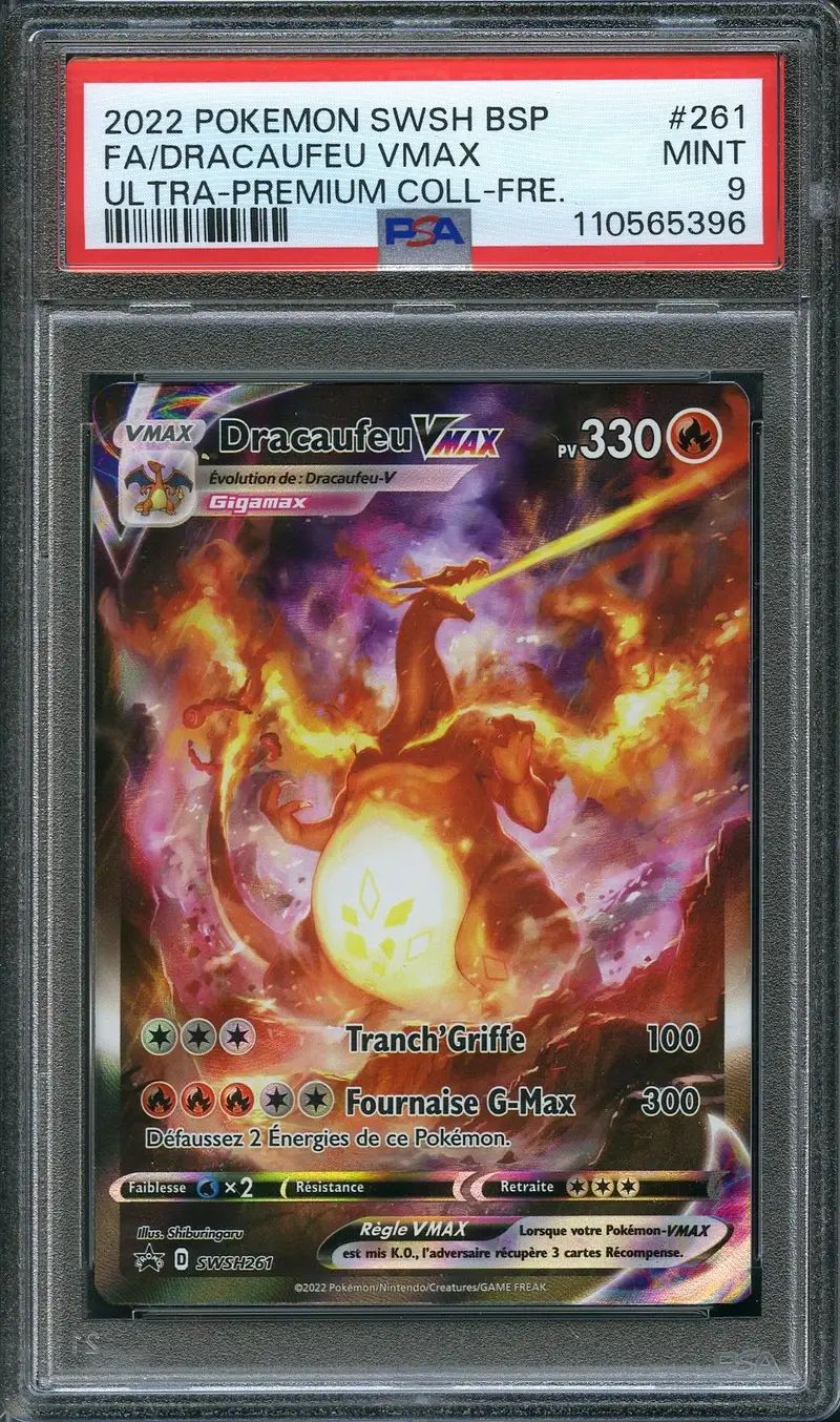 PSA 9 Dracaufeu VMax
