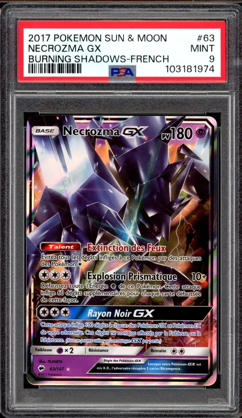 PSA 9 Necrozma Gx