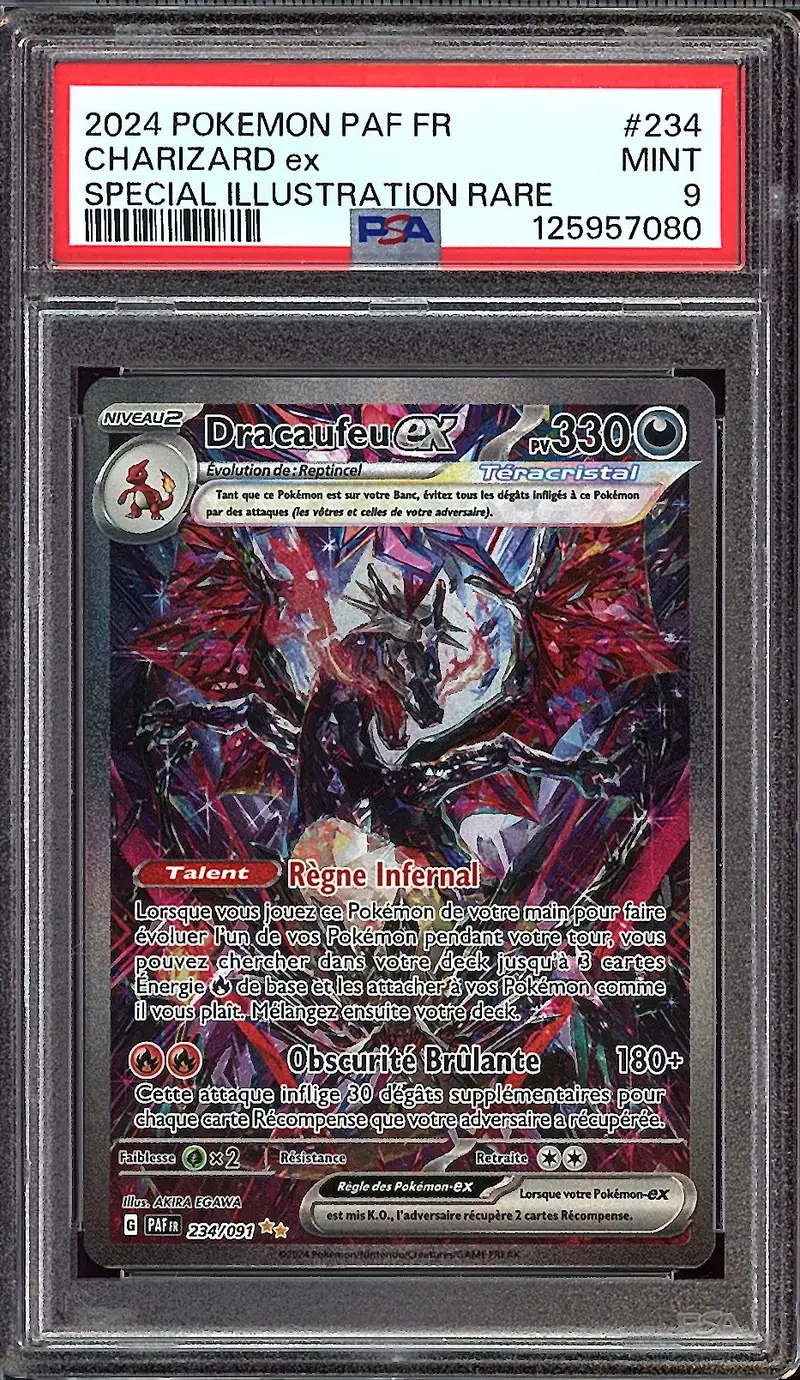 PSA 9 Dracaufeu Ex