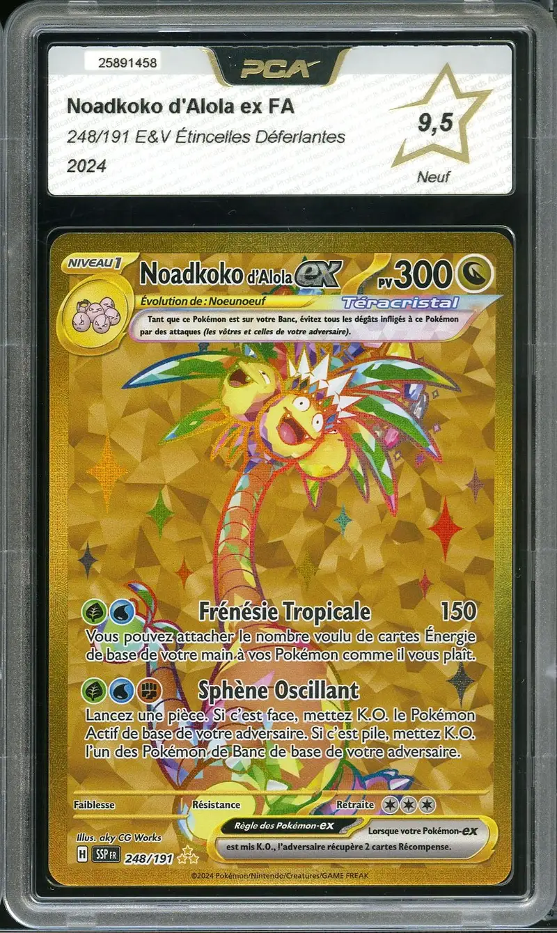 PCA 9.5 Noadkoko d'Alola Ex Gold