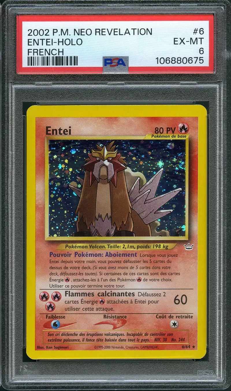 PSA 6 Entei Holo