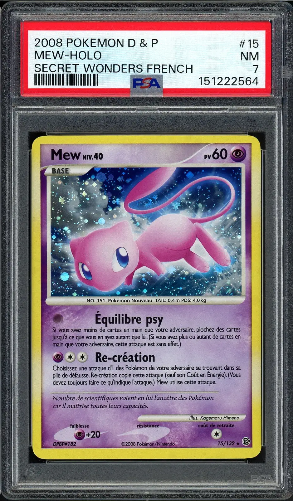 PSA 7 Mew Holo