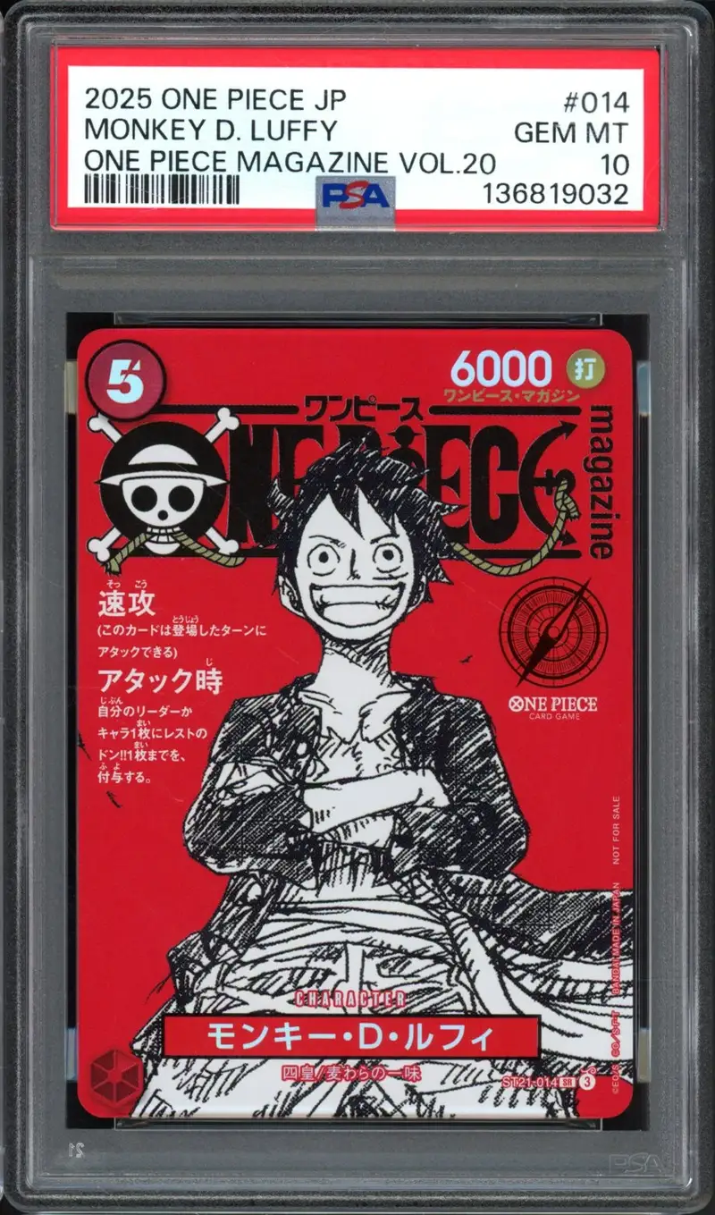 PSA 10 Monkey D. Luffy