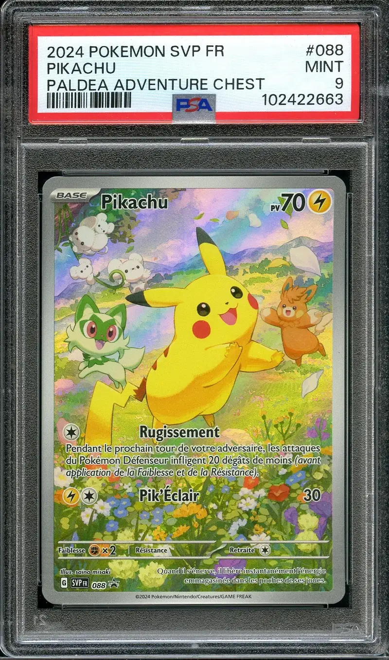 PSA 9 Pikachu