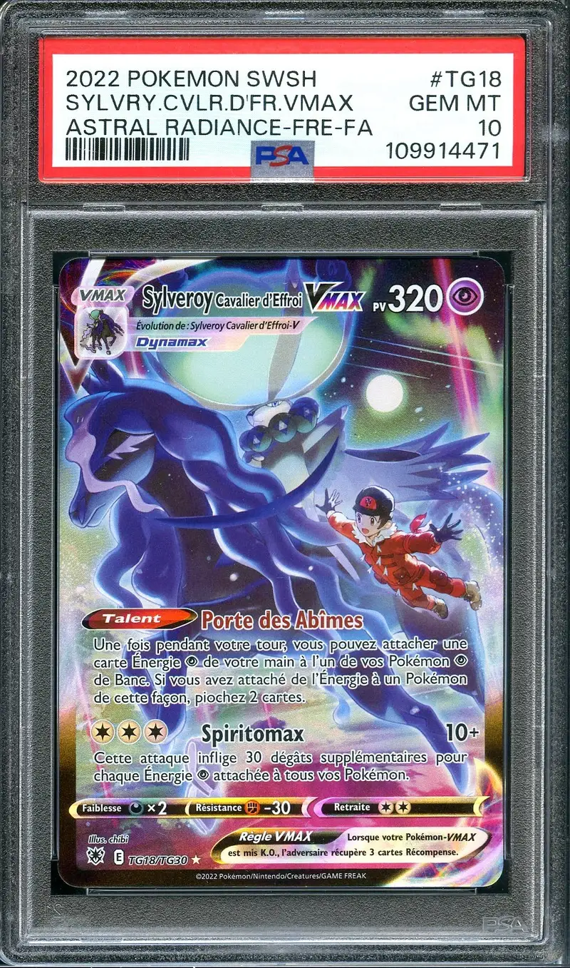 PSA 10 Sylveroy Cavalier d'Effroi VMax