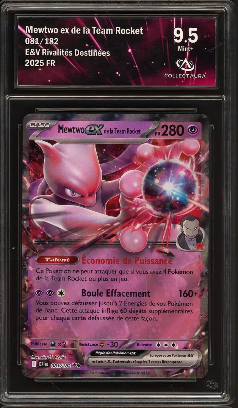 CA 9.5 Mewtwo Ex de la Team Rocket