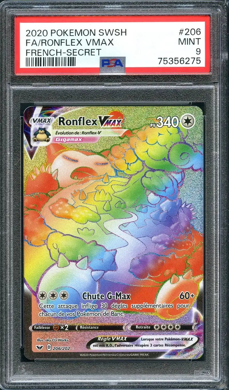 PSA 9 Ronflex VMax Rainbow