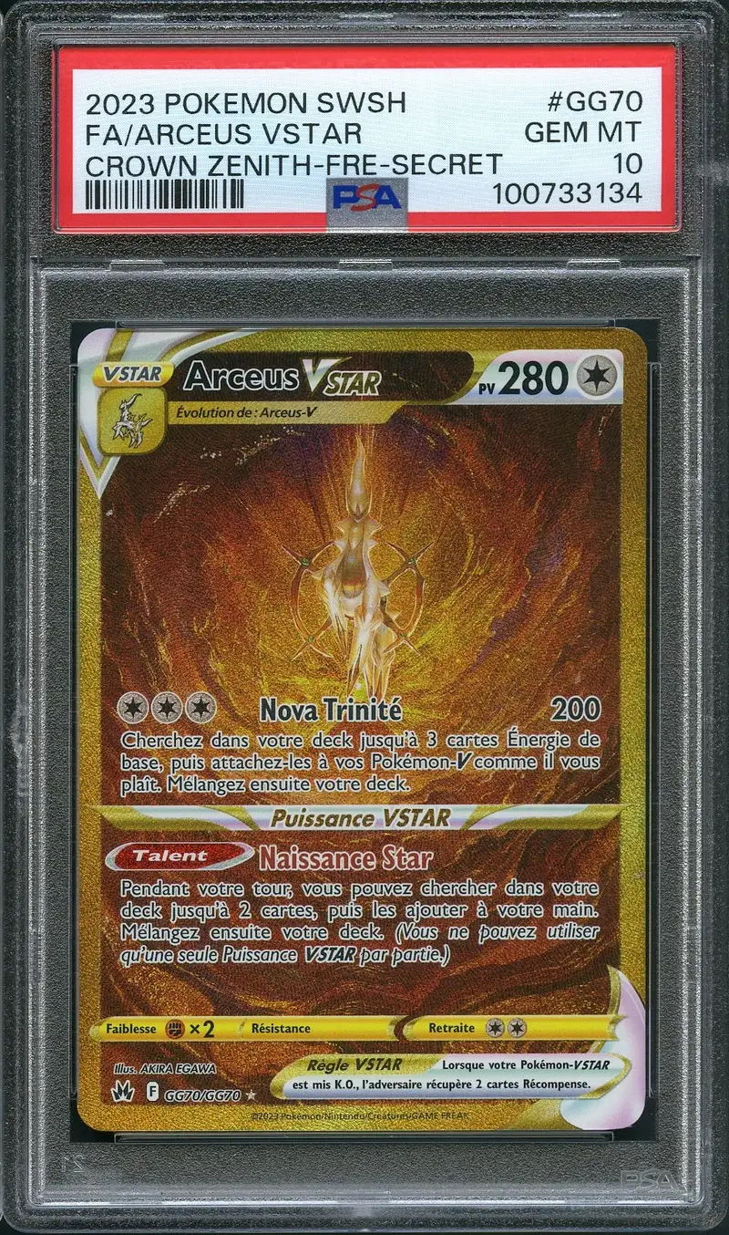 PSA 10 Arceus VStar Gold