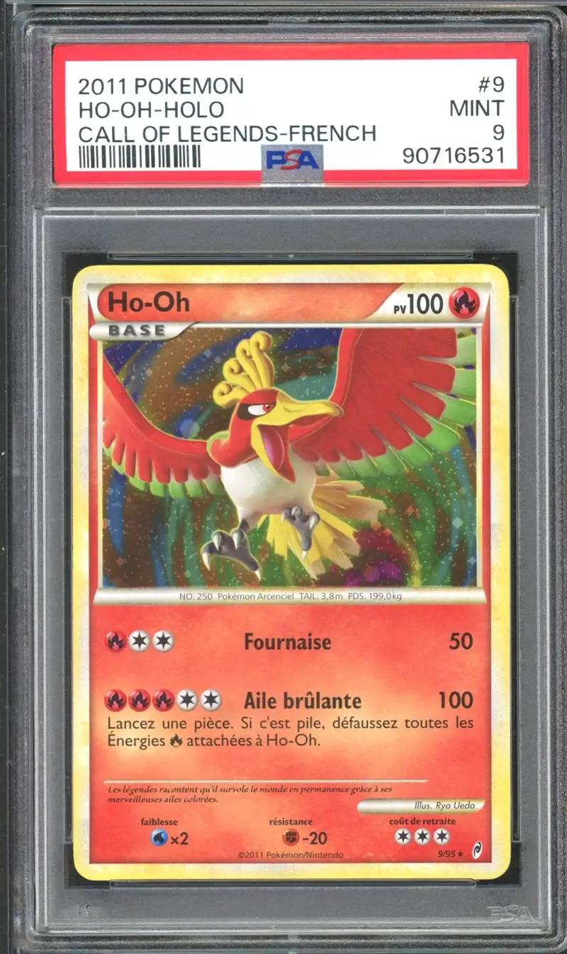 PSA 9 Ho-Oh Holo