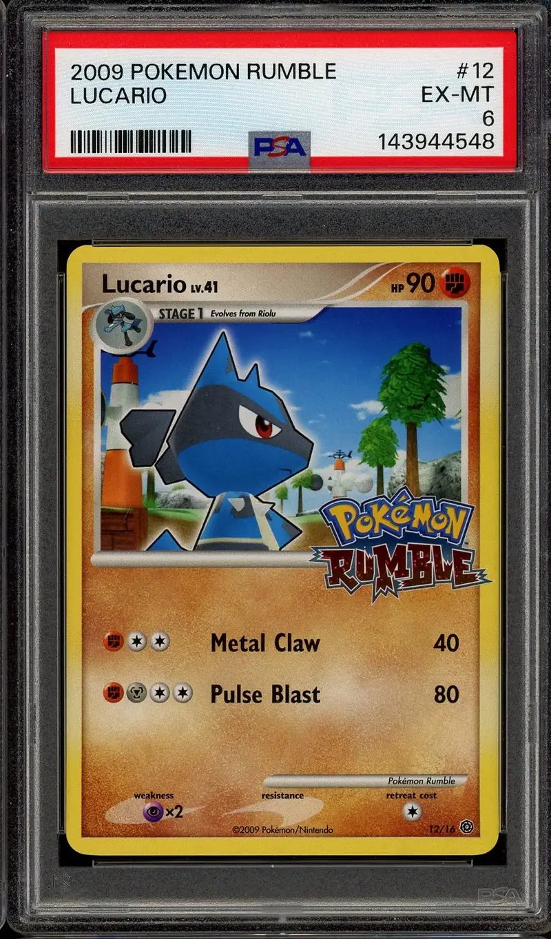 PSA 6 Lucario Rumble