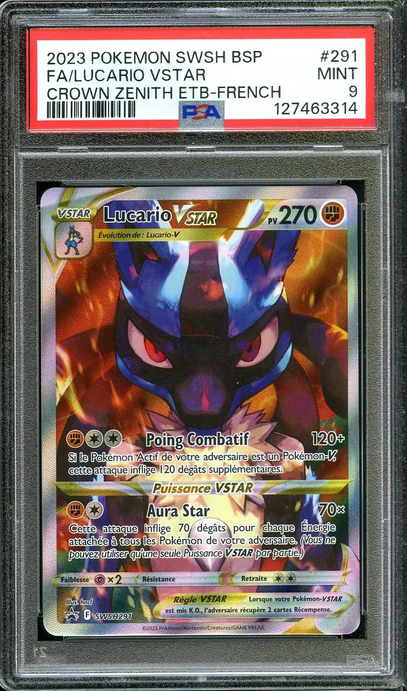 PSA 9 Lucario VStar