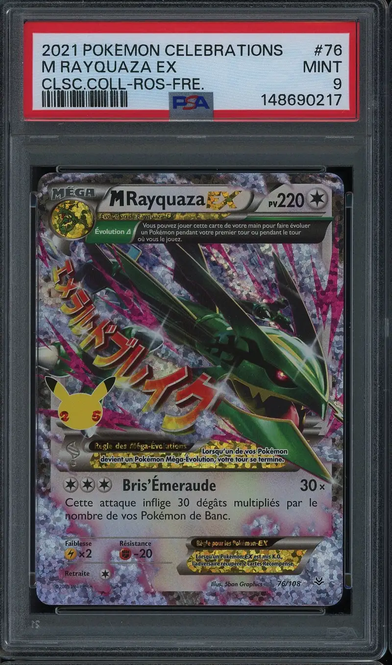 PSA 10 Méga Rayquaza Ex