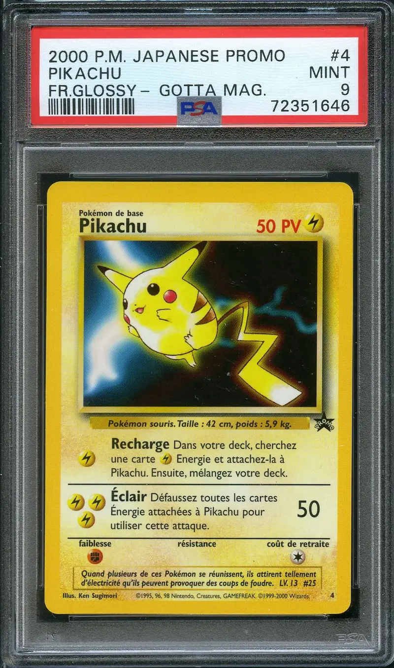 PSA 9 Pikachu