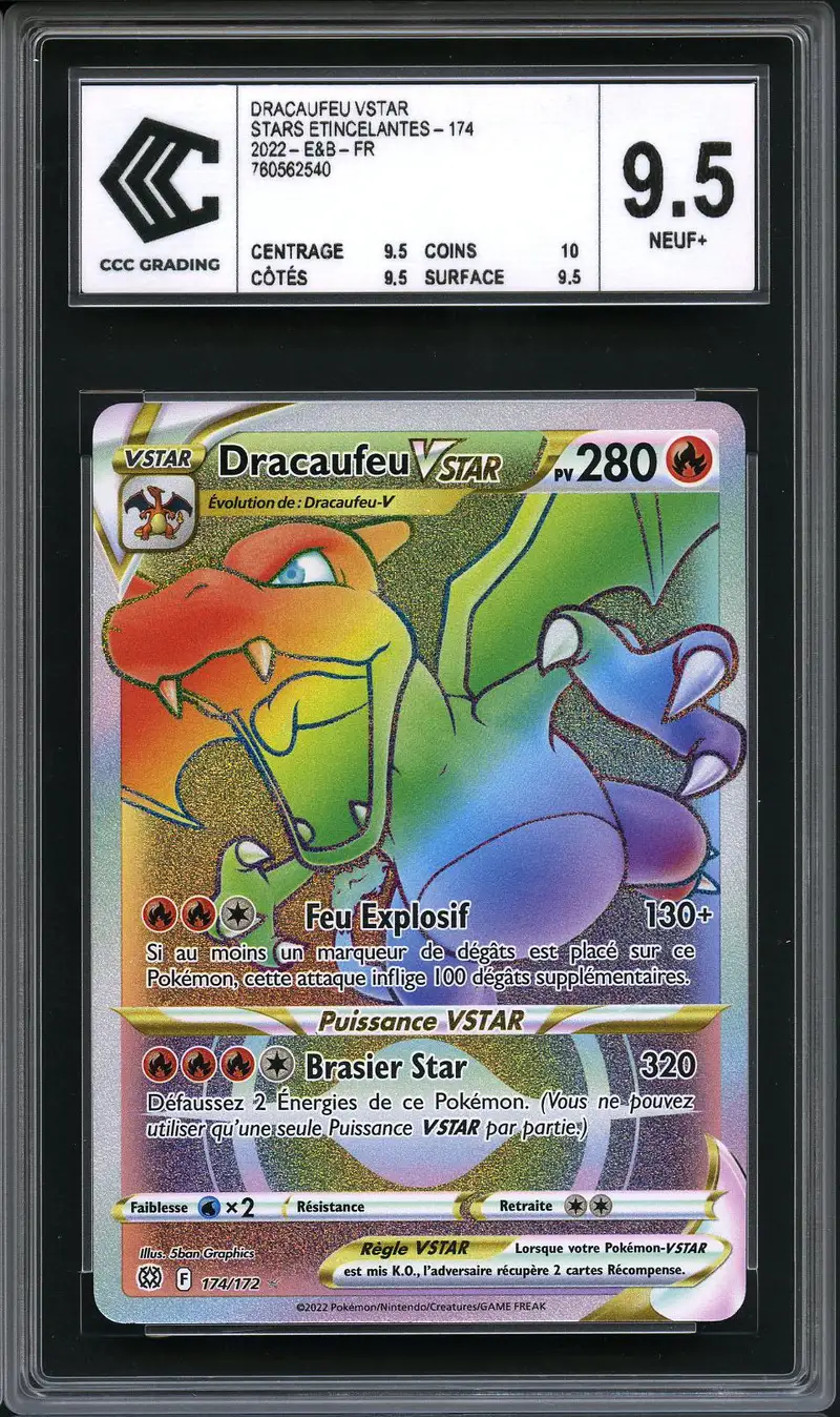CCC 9.5 Dracaufeu VStar Rainbow